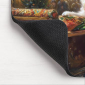 Shih Tzu Weihnachtsfeiertag Mousepad (Ecke)