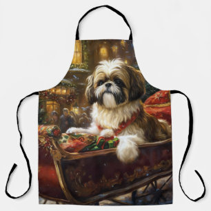 Shih Tzu Weihnachtsfeiertag Schürze