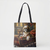 Shih Tzu Weihnachtsfeiertag Tasche (Vorderseite)