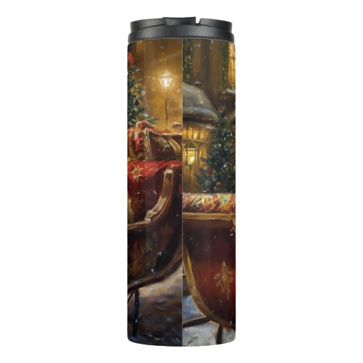 Shih Tzu Weihnachtsfeiertag Thermosbecher (Rückseite)