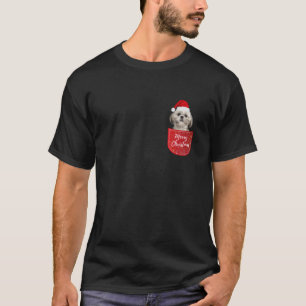 Shih Tzu Weihnachtshund in der Tasche T-Shirt