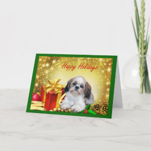 Shih Tzu Weihnachtskarten Geschenke Feiertagskarte