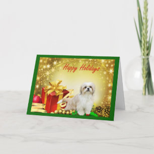 Shih Tzu Weihnachtskarten Geschenke Feiertagskarte