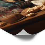 Shih Tzu Weihnachtskochen Feiertage Poster (Ecke)