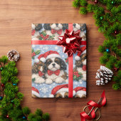 Shih Tzu Weihnachtspapier Geschenkpapier