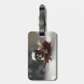 Shih Tzu Weihnachtsschnee Winter Gepäckanhänger (Rückseite vertikal)