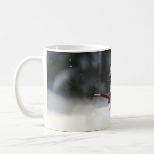 Shih Tzu Weihnachtsschnee Winter Kaffeetasse (Links)