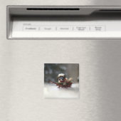 Shih Tzu Weihnachtsschnee Winter Magnet (In Situ (Geschirrspüler))