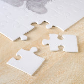 Shih Tzu - Weiß mit Grau-tan Puzzle (Seite)