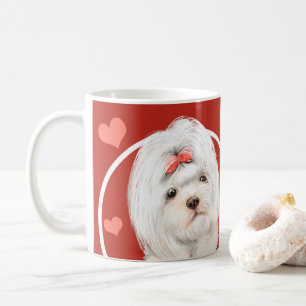 Shih tzu Welpe Hund jeden Snack, den Sie machen Kaffeetasse