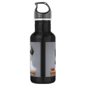 Shih Tzu Welpen Edelstahlflasche (Rückseite)