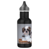 Shih Tzu Welpen Edelstahlflasche (Links)