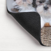 Shih Tzu Welpen Mousepad (Ecke)