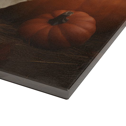 Shih Tzu Welppy Autumn Delight Pumpkin Schneidebrett (Ecke)