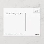 Shih Tzu Welppy danke Ihnen, Postkarte (Rückseite)