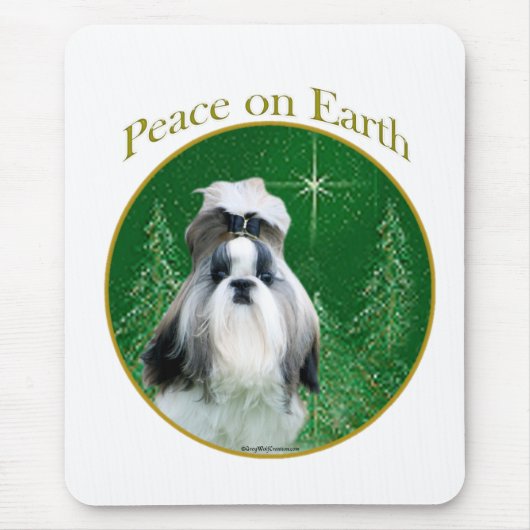 Shih Tzu Weltfrieden Mousepad (Vorne)
