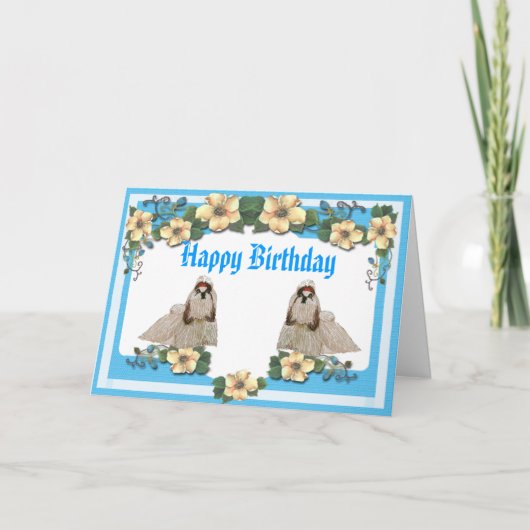 Shih-Tzu - Will Rock Forever Karte (Vorderseite)