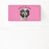 Shih Tzu - Wo ist mein Mama-Banner Banner (InSitu)