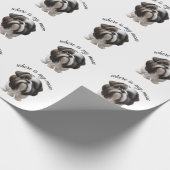 Shih Tzu - Wo ist meine Mama Geschenkpapier (Ecke)