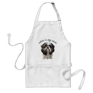 Shih Tzu - Wo ist meine Mama Schürze
