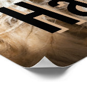 Shih tzu yawning laughing funny Happy birthday  Poster (Ecke)