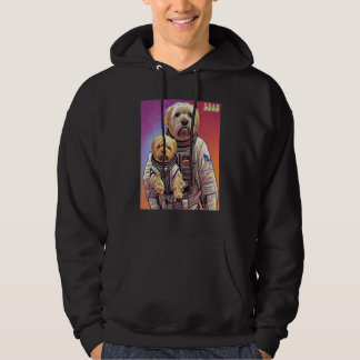 Shih Tzu Yorkie Astronaut Streetwear Colorful Spac Hoodie