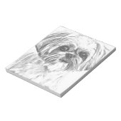 Shih Tzu Zeichnend Notizblock (Rotiert)
