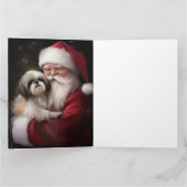 Shih Tzu zu Weihnachten Karte (Innenseite)