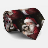 Shih Tzu zu Weihnachten Krawatte (Gerollt)