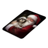 Shih Tzu zu Weihnachten Magnet (Linke Seite)