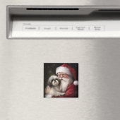 Shih Tzu zu Weihnachten Magnet (In Situ (Geschirrspüler))