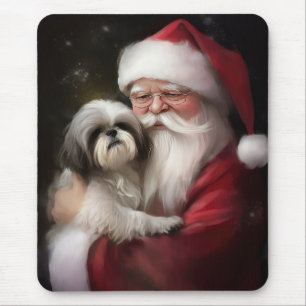 Shih Tzu zu Weihnachten Mousepad