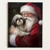 Shih Tzu zu Weihnachten Planer (Vorderseite)