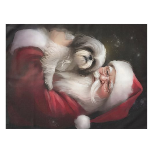 Shih Tzu zu Weihnachten Tischdecke (Vorderseite (Horizontal))