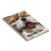 Shih tzu Zunge lustige Visionen benutzerdefinierte Notizblock (Rechte Seite)