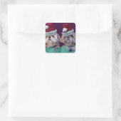 Shih Tzues Shih Two Christmas Sticker (Tasche)