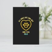 Shih tzugs-Hunde beherrschen niedliches Hundin Dankeskarte (Stehend Vorderseite)