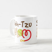 Shih--Tzuhundezucht-Mama-Geschenk Kaffeetasse (Vorderseite Links)