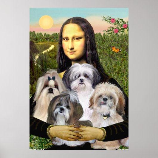 Shih Tzus 4 -MONA Poster (Vorne)
