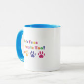 Shih Tzus sind auch Menschen Tasse (Vorderseite Links)