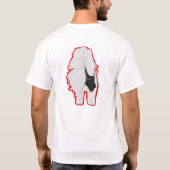 Shih--TzuT-Shirt-Front und Hintern, umrissen T-Shirt (Rückseite)