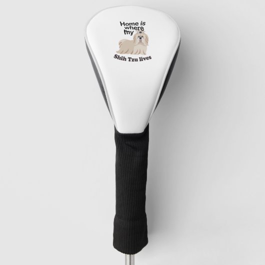 Shih Tzy Zuhause Golf Headcover (Vorderseite)