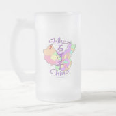 Shihezi-China Mattglas Bierglas (Links)