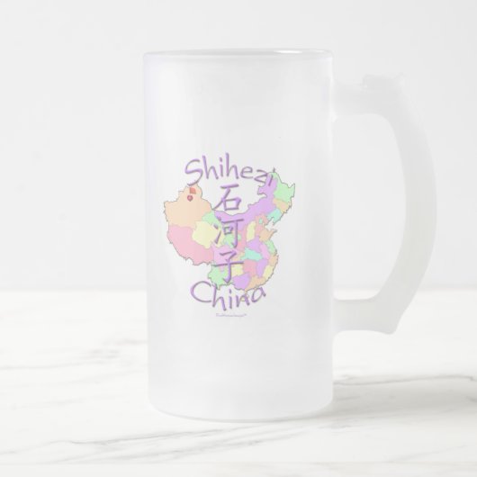 Shihezi-China Mattglas Bierglas (Rechts)