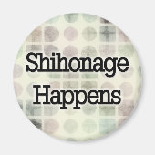 Shihonage Happens - Aikido Spaß Magnet (Vorne)