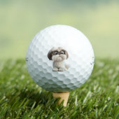 Shihtzu Golf Balls Golfball (Insitu T-Shirt)