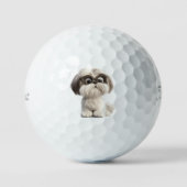 Shihtzu Golfbälle (Vorderseite)