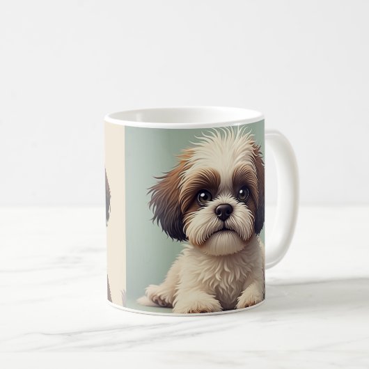 shihtzu Mandoo Kaffeetasse (VorderseiteRechts)