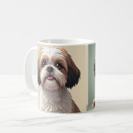 shihtzu Mandoo Kaffeetasse (Vorderseite Links)