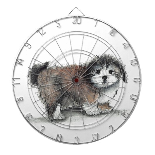 Shihtzu Puppy Dog, Pet Dartscheibe (vorne)